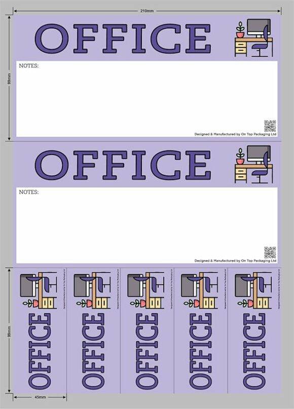 Office - Moving Day Sticker Set – Pack of 22 Stickers