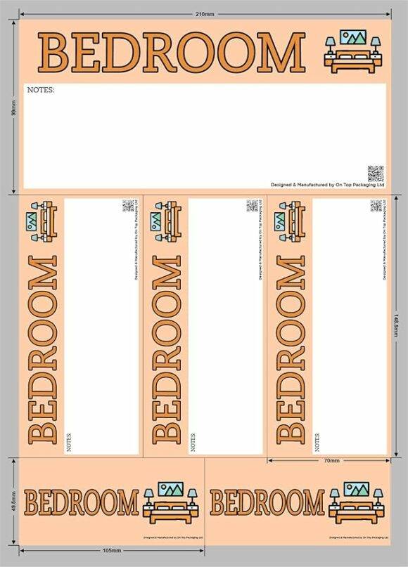 Bedroom - Moving Day Sticker Set – Pack of 22 Stickers - Image 2
