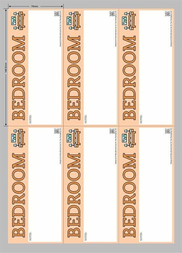Bedroom - Moving Day Sticker Set – Pack of 22 Stickers - Image 4