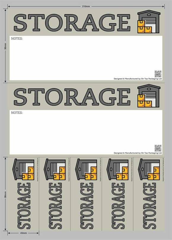 Storage - Moving Day Sticker Set – Pack of 22 Stickers